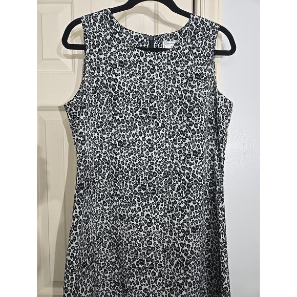 Victoria Moon Leopard Print Dress Sz M City Career Workwear - Picture 1 of 8